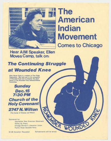 AIM in Chicago flyer, 1973