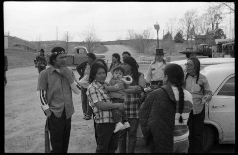 Pine Ridge during the occupation, 1973