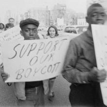 Support Our Boycott sign, 1963