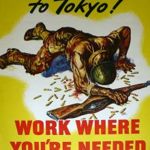 World War II propaganda poster, 1945