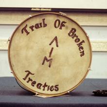 American Indian Movement drum, 1972